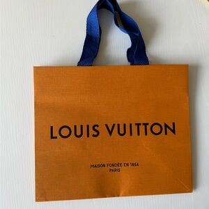 Louis Vuitton Orange and Blue paper bag